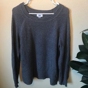 Old Navy Women’s Grey honeycomb pattern sweater L